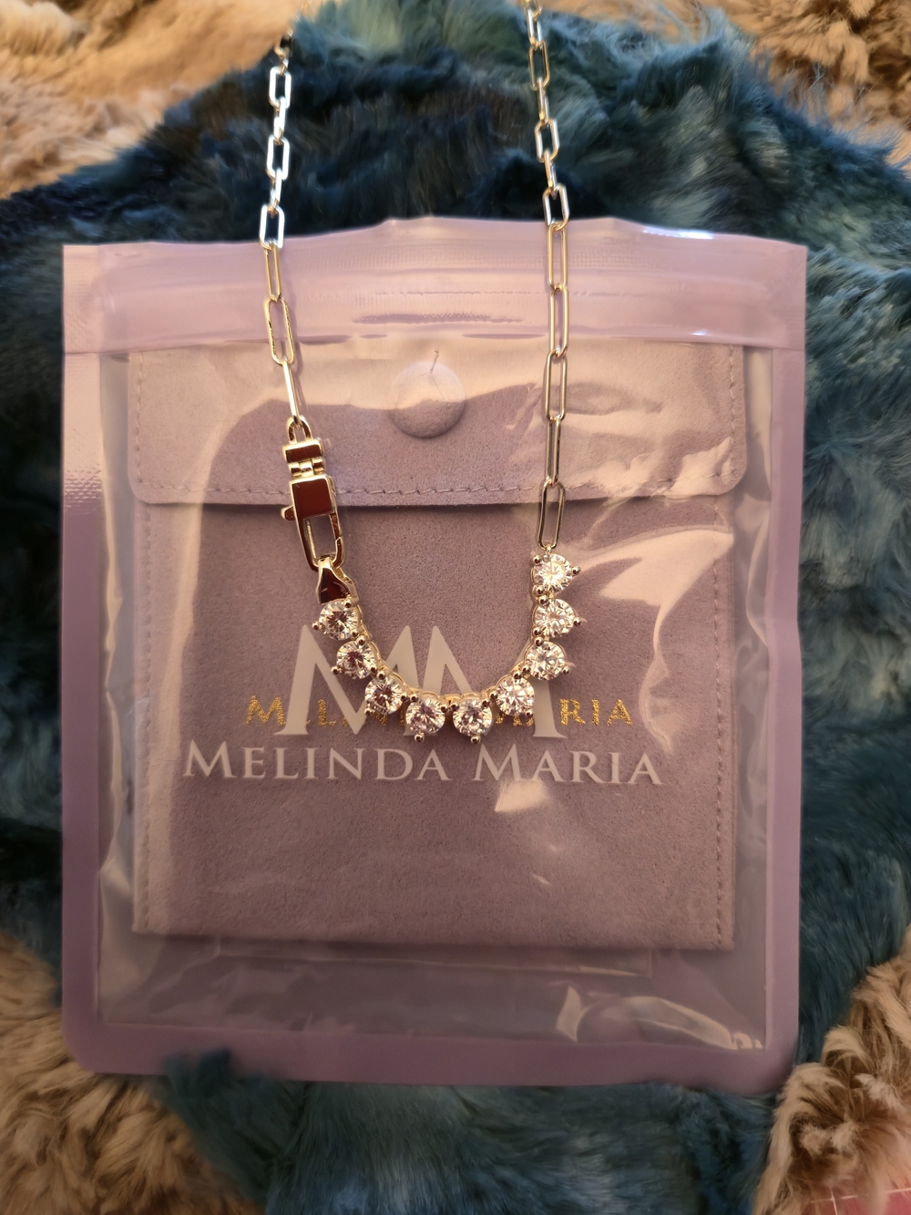 *NWOT* Melinda Maria "Not Your Basic Samantha" GOLD Necklace